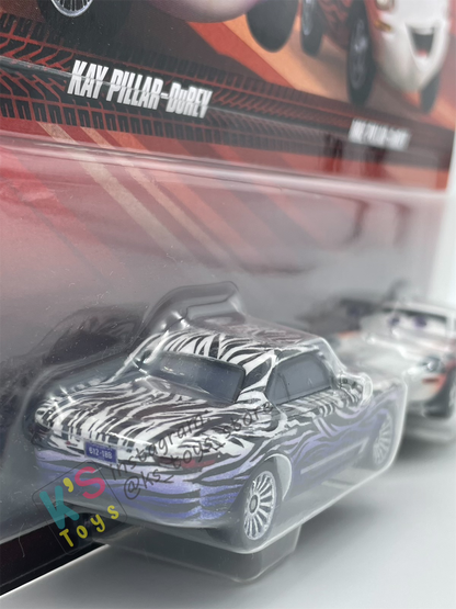 Disney Pixar Cars 1:55 by Mattel 2-Pack KAY PILLAR-DuREV and MAE PILLAR-DuREV - BNIP
