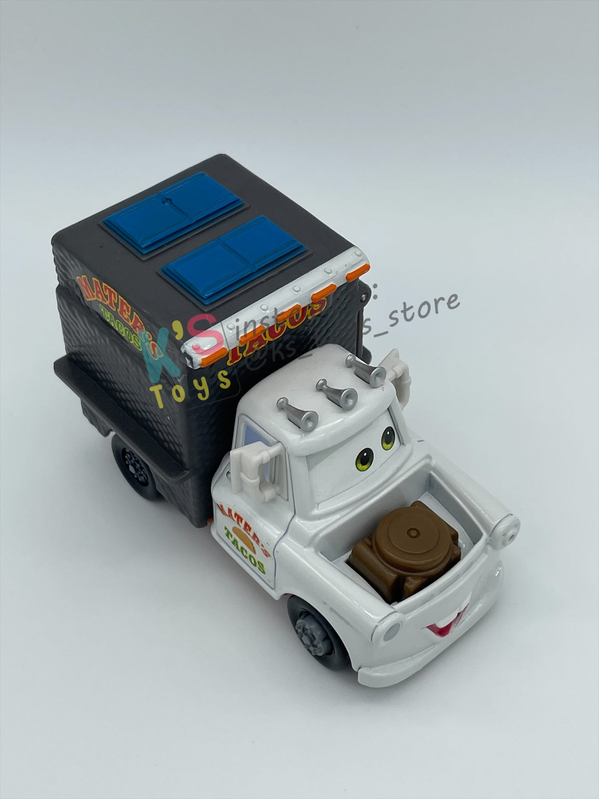 RARE PRE-OWNED / LOOSE DISNEY PIXAR CARS MEGA SIZE BY MATTEL - "TACO MATER" - CARS 2 SERIES - DISPLAYED CONDITION