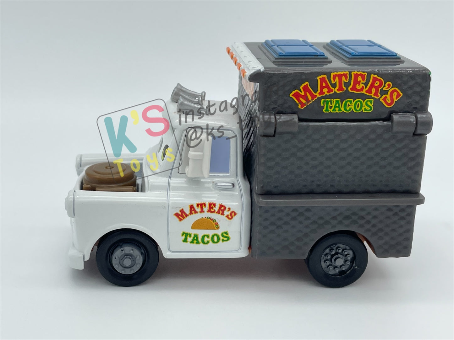 RARE PRE-OWNED / LOOSE DISNEY PIXAR CARS MEGA SIZE BY MATTEL - "TACO MATER" - CARS 2 SERIES - DISPLAYED CONDITION