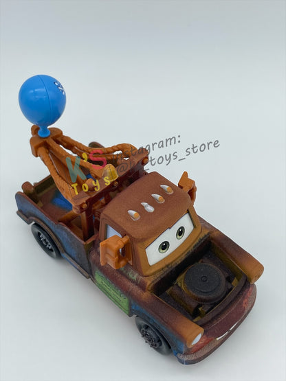 PRE-OWNED / LOOSE DISNEY PIXAR CARS - "MATER WITH BALLOON" - THAILAND 2022 RE-RELEASED - DISPLAYED CONDITION