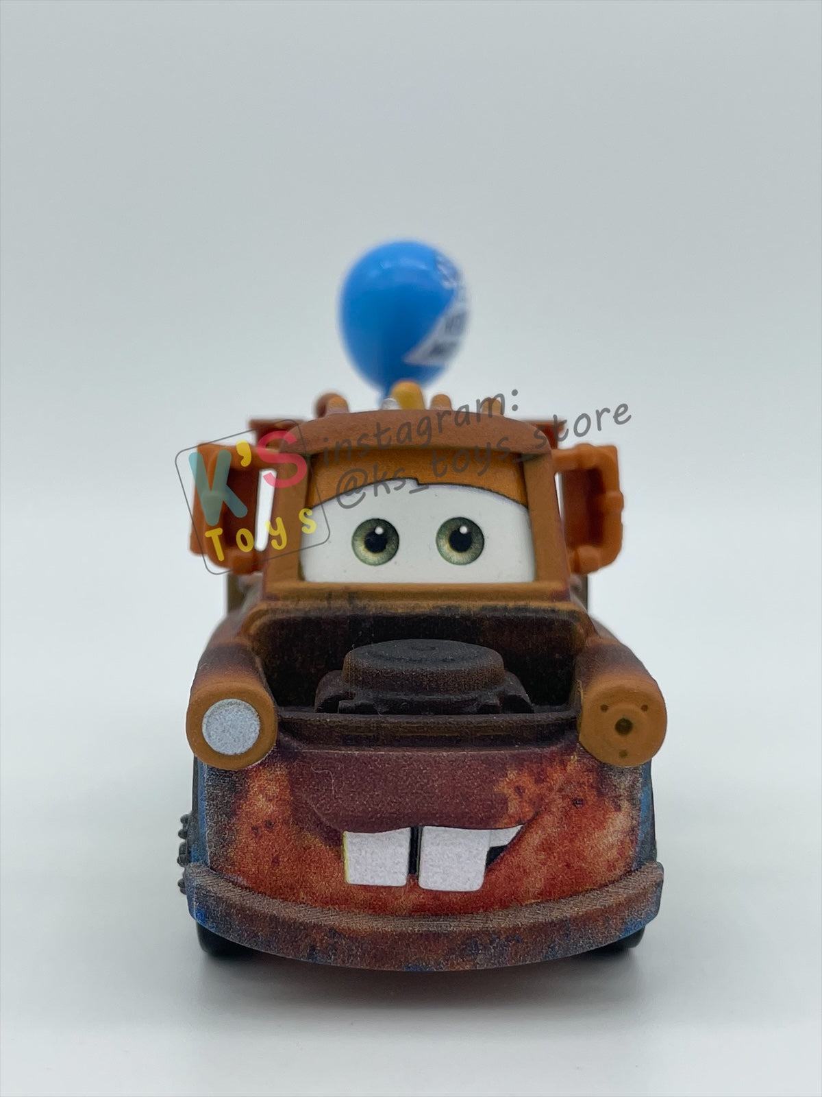PRE-OWNED / LOOSE DISNEY PIXAR CARS - "MATER WITH BALLOON" - THAILAND 2022 RE-RELEASED - DISPLAYED CONDITION
