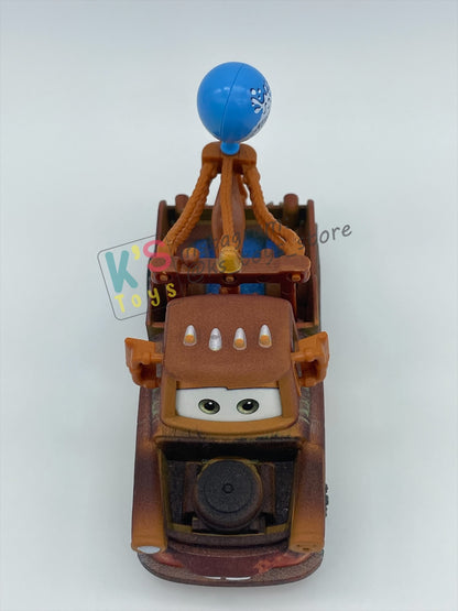 PRE-OWNED / LOOSE DISNEY PIXAR CARS - "MATER WITH BALLOON" - THAILAND 2022 RE-RELEASED - DISPLAYED CONDITION