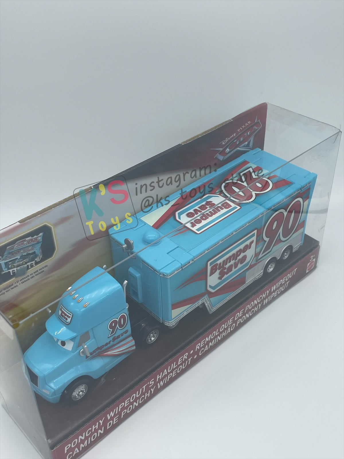 Hauler Disney Pixar Cars by Mattel, "Ponchy Wipeout Hauler" CARS 3 2018 RELEASED - BNIP