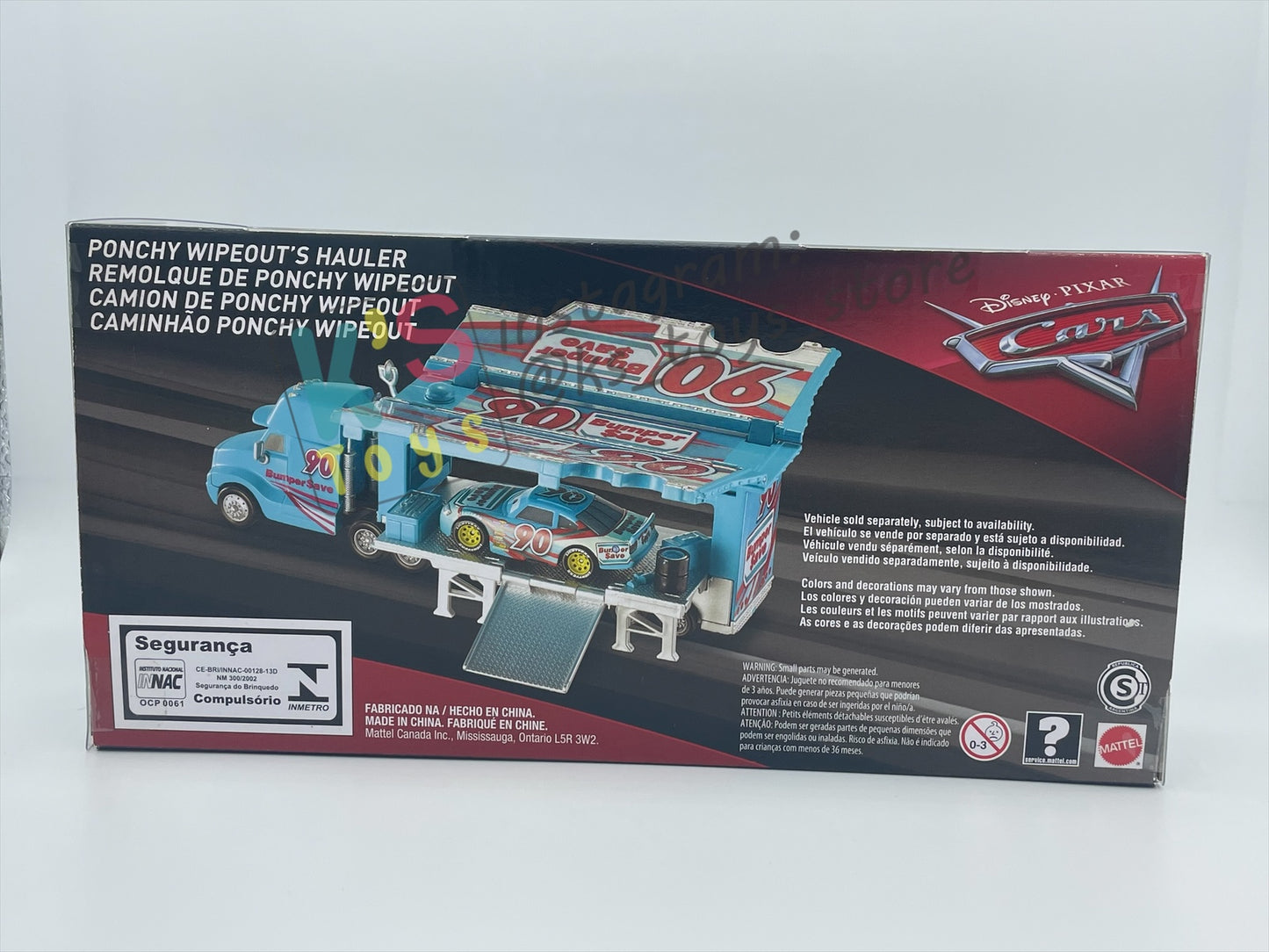 Hauler Disney Pixar Cars by Mattel, "Ponchy Wipeout Hauler" CARS 3 2018 RELEASED - BNIP