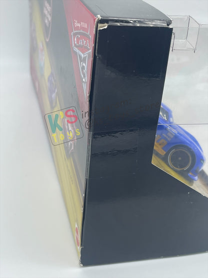 GIFT SET OF DISNEY PIXAR CARS 1:55 BY MATTEL - RACE TO WIN 4-PACK "T.G CASTLENUT, MURRAY CLUTCHBURN, DANNY SWERVEZ, TIM TREADLESS" - BNIB