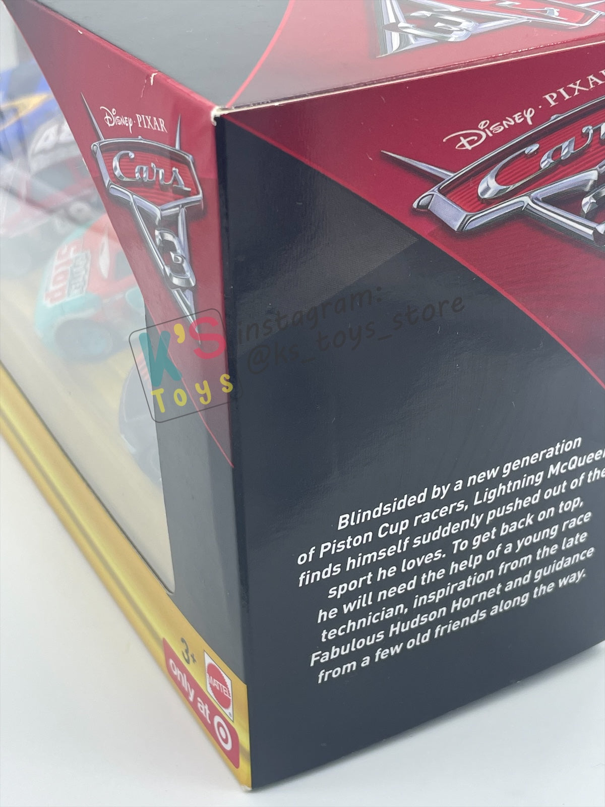 GIFT SET OF DISNEY PIXAR CARS 1:55 BY MATTEL - RACE TO WIN 4-PACK "T.G CASTLENUT, MURRAY CLUTCHBURN, DANNY SWERVEZ, TIM TREADLESS" - BNIB