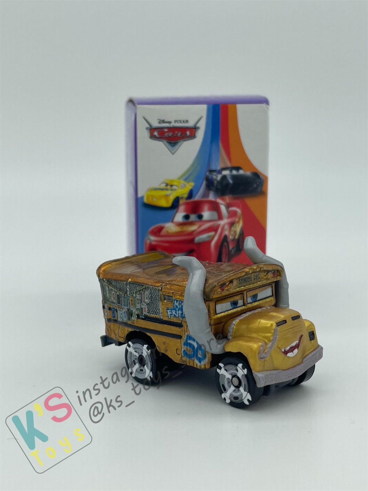 Mini Racers Pixar Disney Cars, 2020 Series 5 #59 METALLIC MISS FRITTER