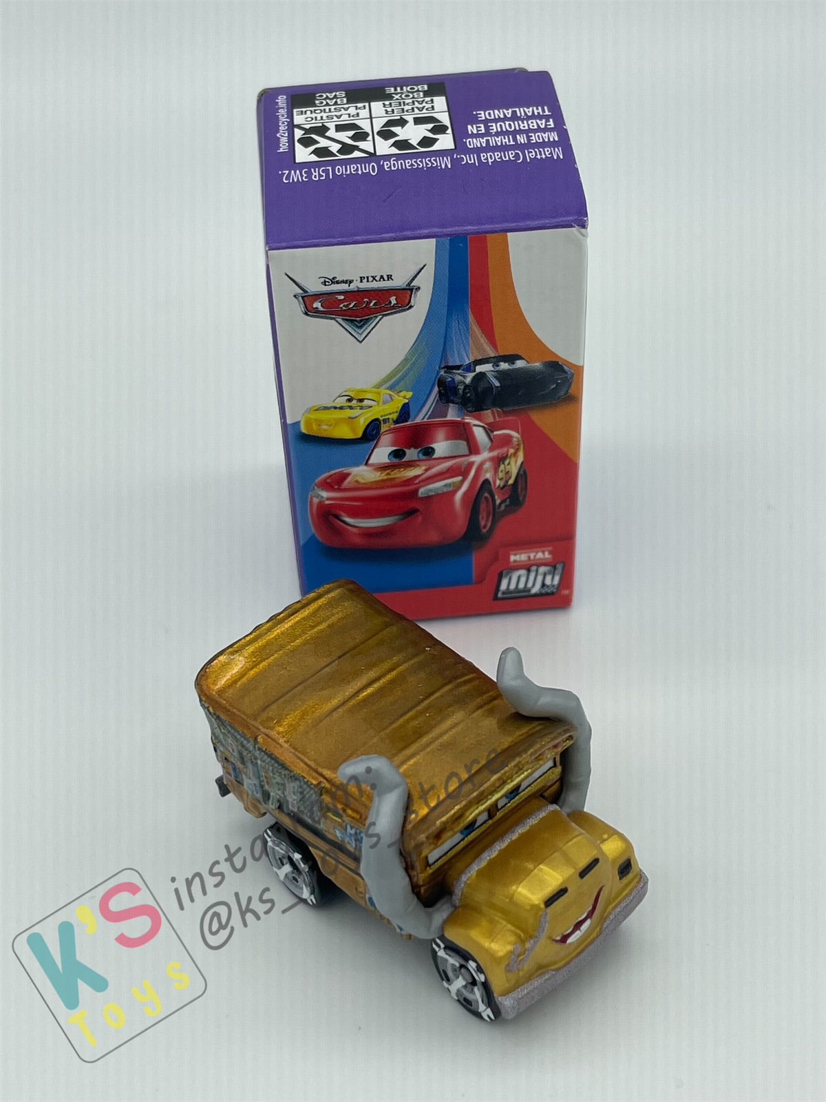 Mini Racers Pixar Disney Cars, 2020 Series 5 #59 METALLIC MISS FRITTER