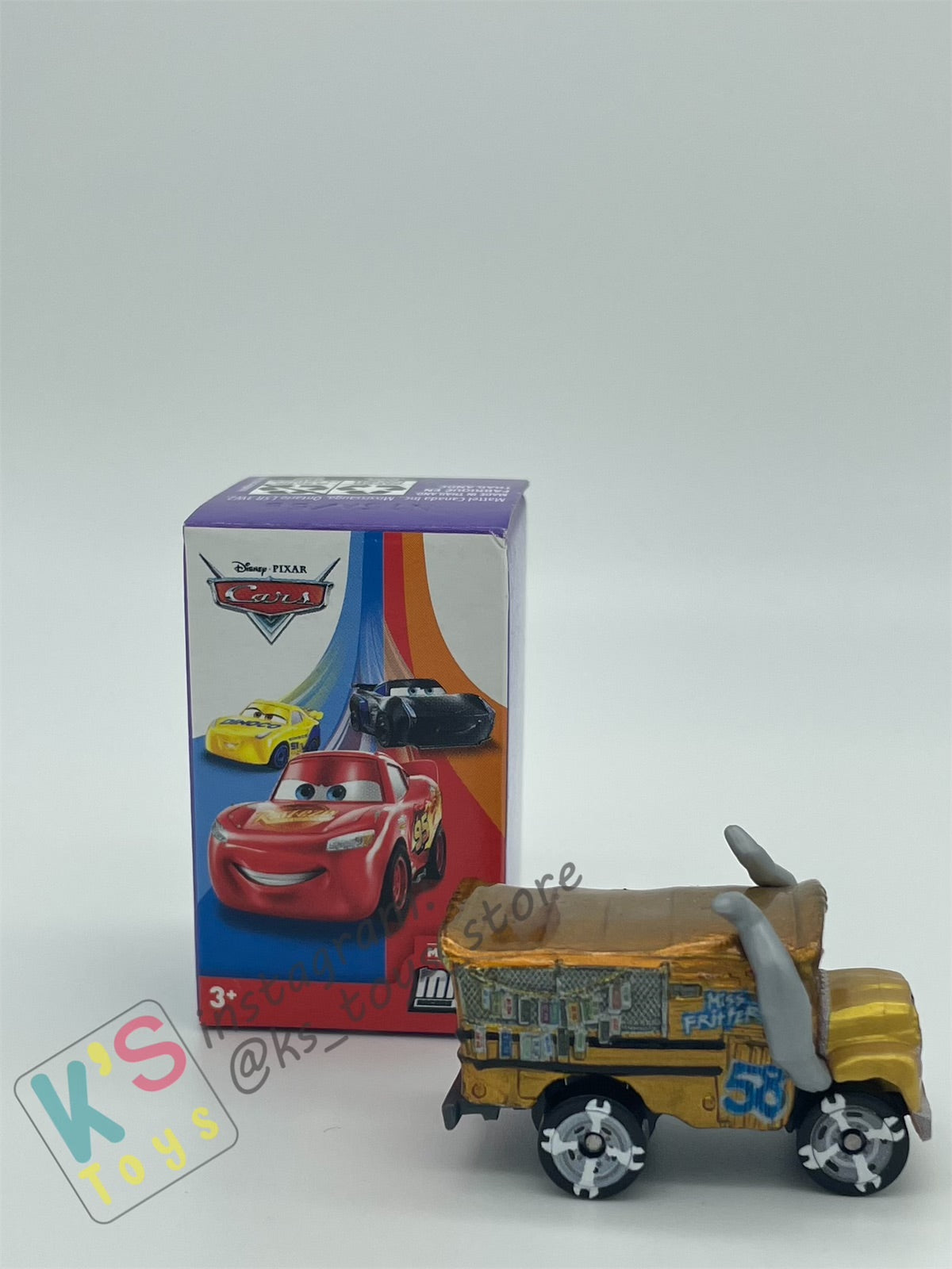 Mini Racers Pixar Disney Cars, 2020 Series 5 #59 METALLIC MISS FRITTER