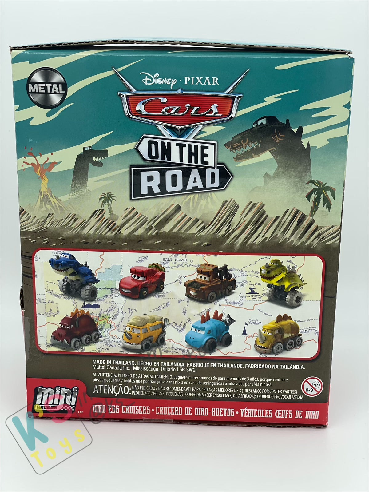 Mini Racers Pixar Disney Cars, 2023 DINO EGG SERIES, #02 CAVE MATER