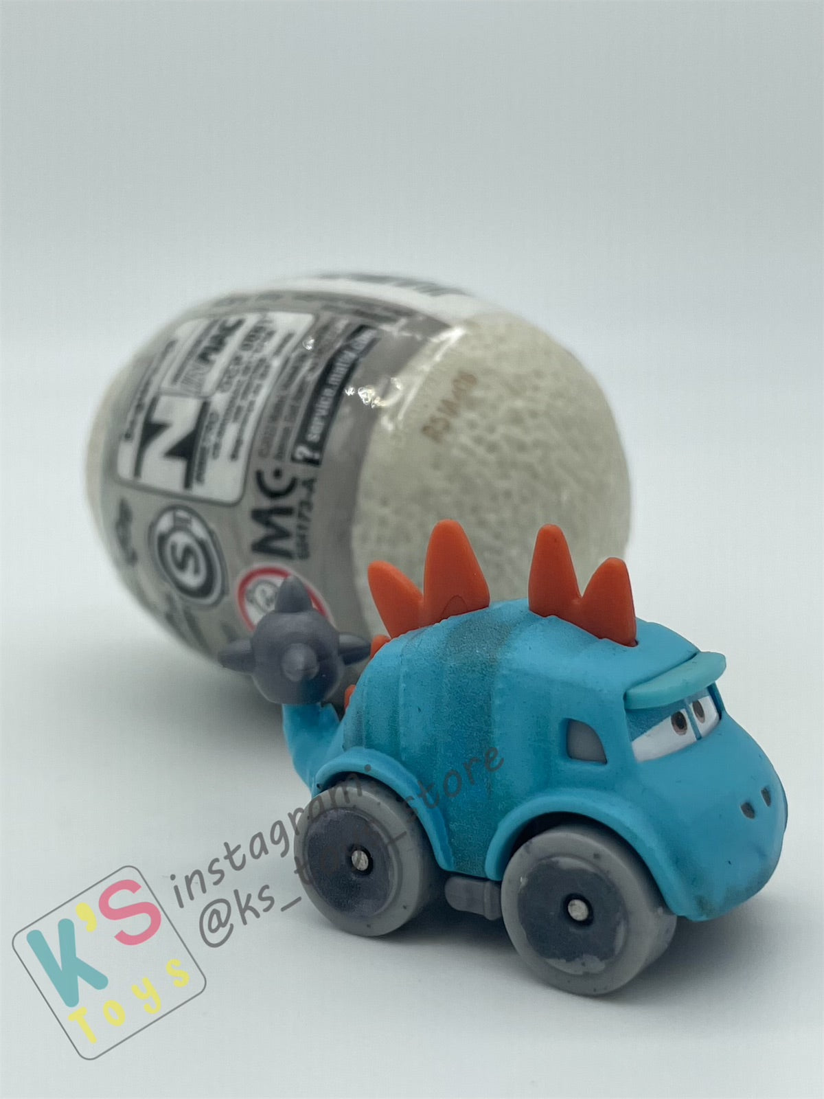 Mini Racers Pixar Disney Cars, 2023 DINO EGG SERIES, #06 ANKYLOSAURUS