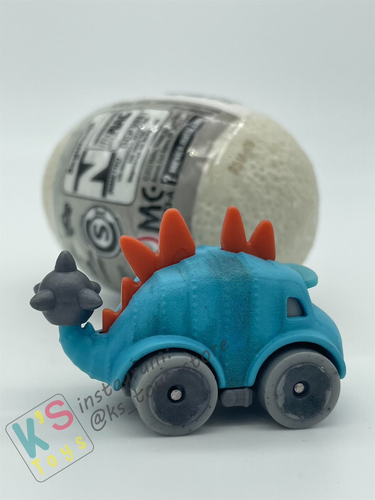 Mini Racers Pixar Disney Cars, 2023 DINO EGG SERIES, #06 ANKYLOSAURUS