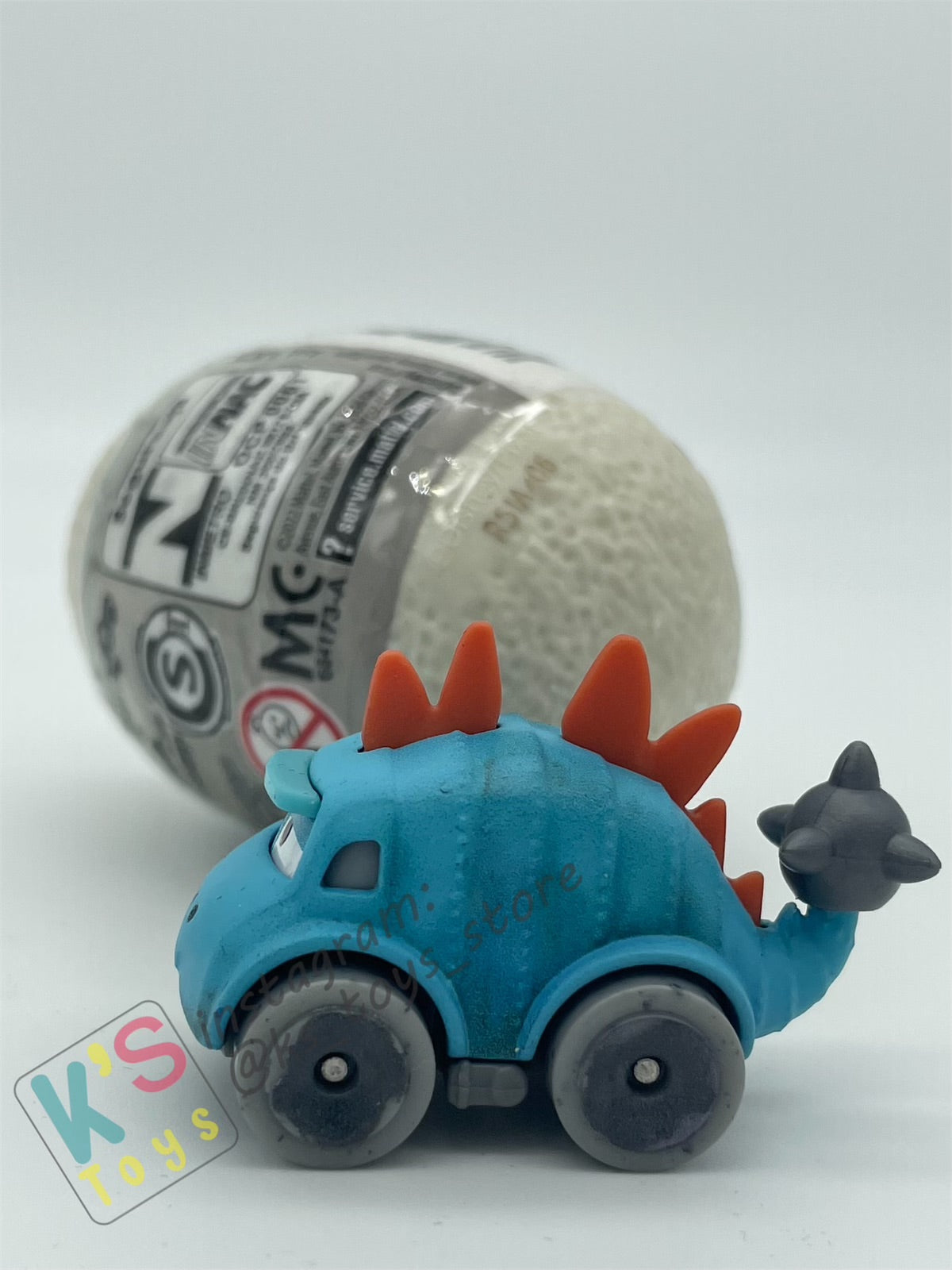 Mini Racers Pixar Disney Cars, 2023 DINO EGG SERIES, #06 ANKYLOSAURUS