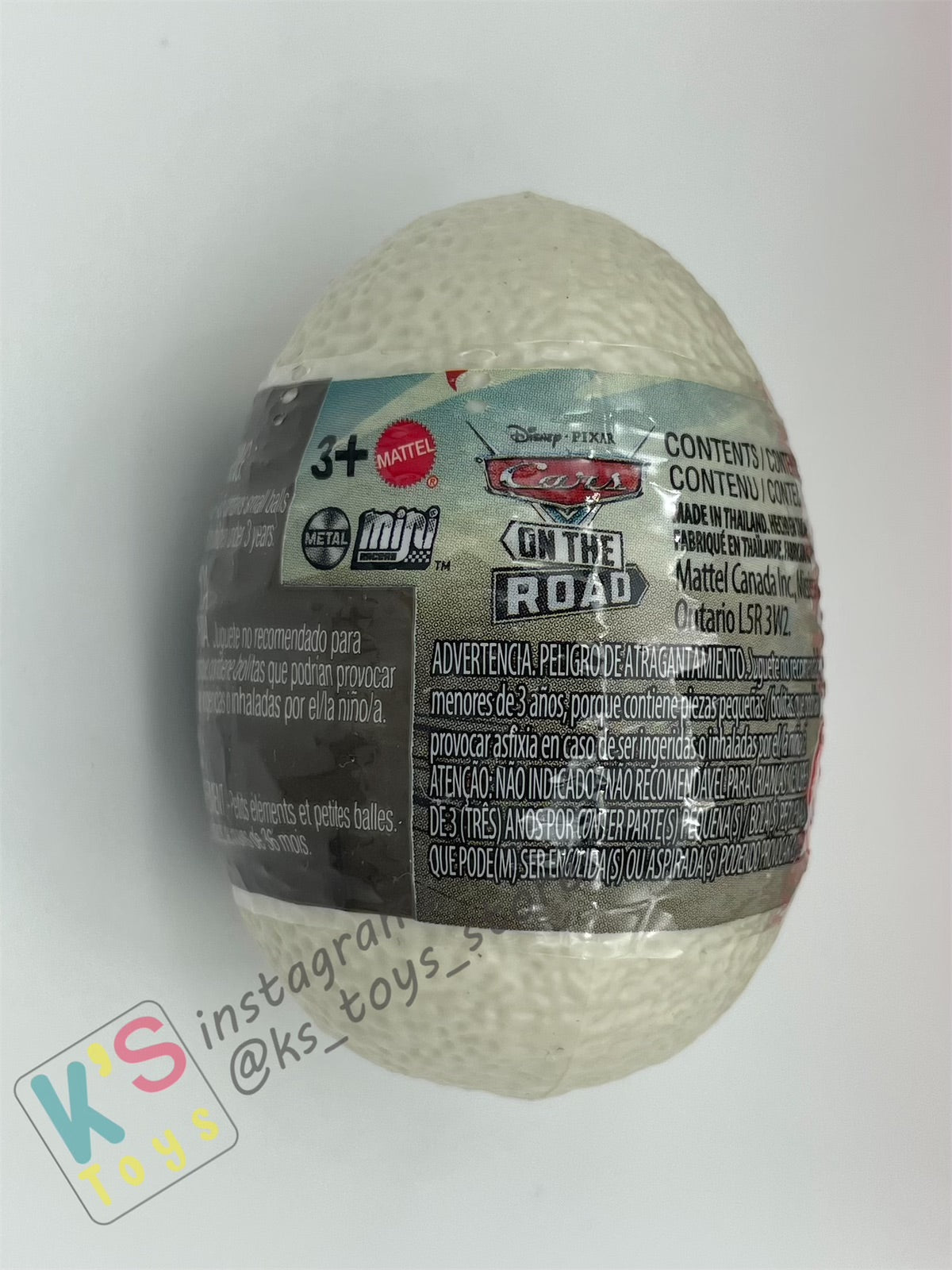 Mini Racers Pixar Disney Cars, 2023 DINO EGG SERIES, #06 ANKYLOSAURUS