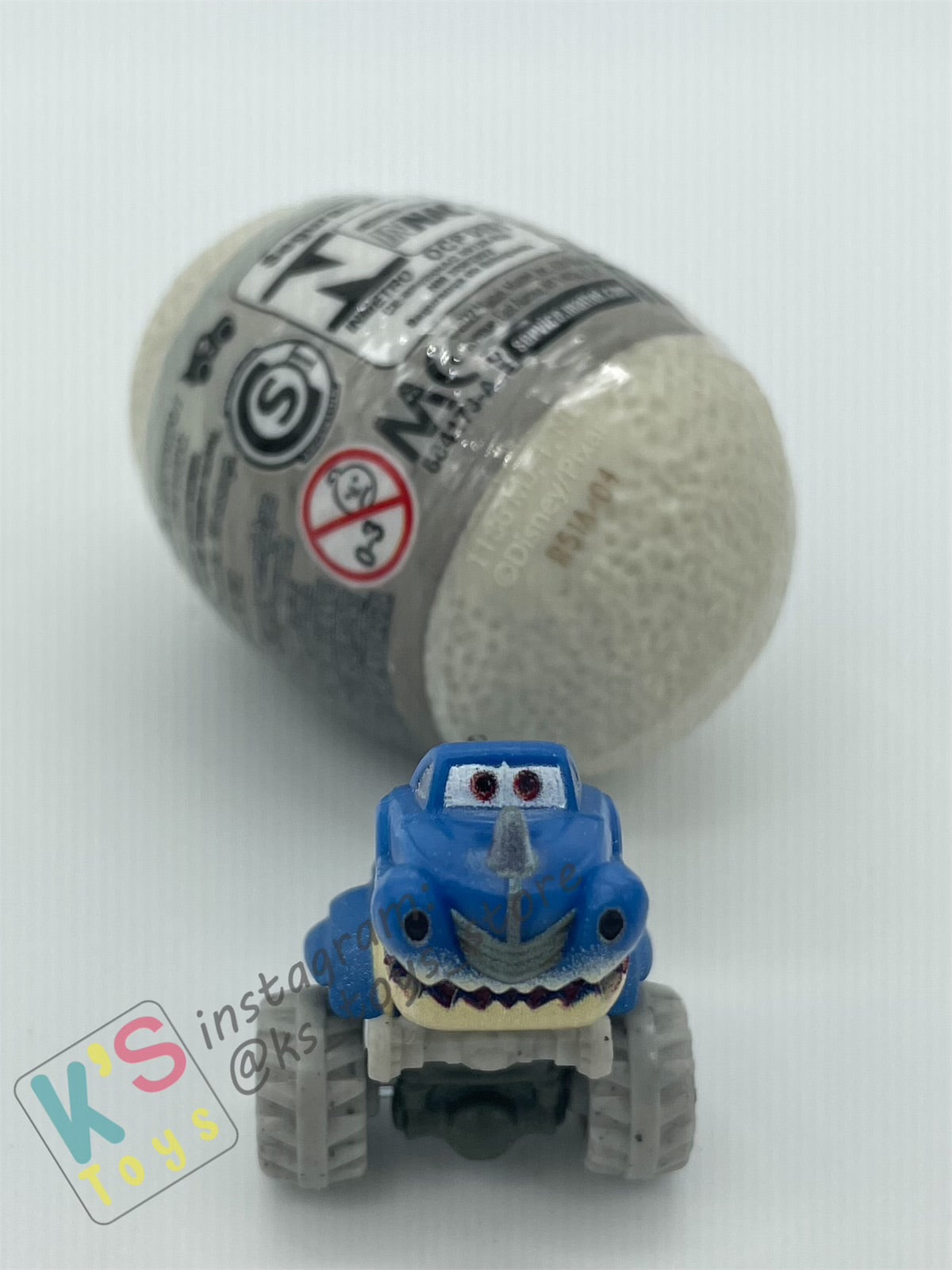 Mini Racers Pixar Disney Cars, 2023 DINO EGG SERIES, #04 TYRANAMISSASAURUS