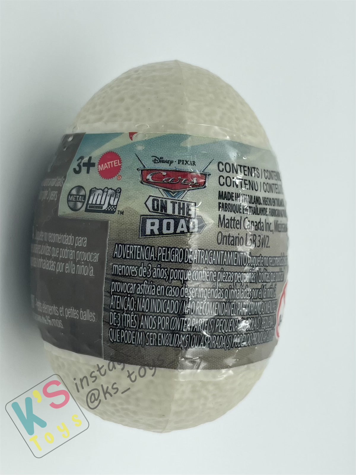 Mini Racers Pixar Disney Cars, 2023 DINO EGG SERIES, #04 TYRANAMISSASAURUS