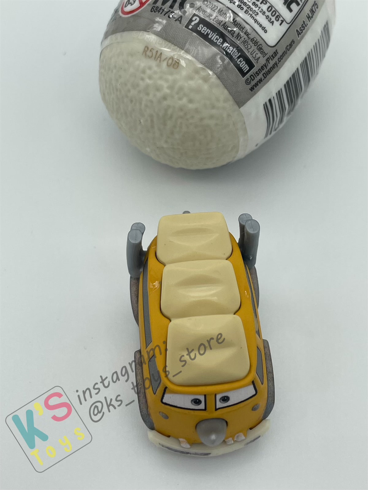 Mini Racers Pixar Disney Cars, 2023 DINO EGG SERIES, #08 WESTFALANAPUS