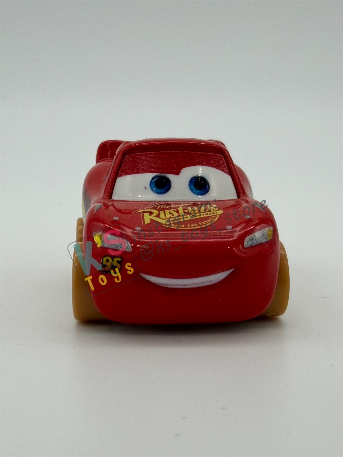 Loose Mini Racers Pixar Disney Cars, DIRT TRACK LIGHTNING MCQUEEN - Mint / Near Mint Condition