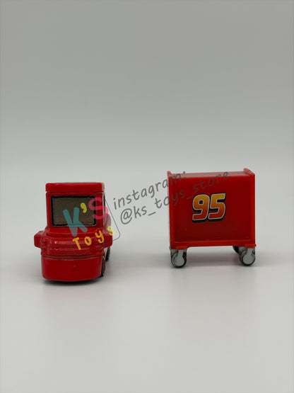 PRE-OWNED / LOOSE DISNEY PIXAR CARS - "MY NAME IS NOT CHUCK WITH CART" CARS 1 - PRE-OWNED IN GOOD CONDITION - READ DESCRIPTION!!!!!!