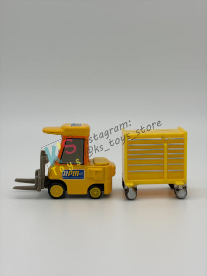 PRE-OWNED / LOOSE DISNEY PIXAR CARS - "PETROL PULASKI / RPM PITTY" CARS 1 - PRE-OWNED IN GOOD CONDITION - READ DESCRIPTION!!!!!!