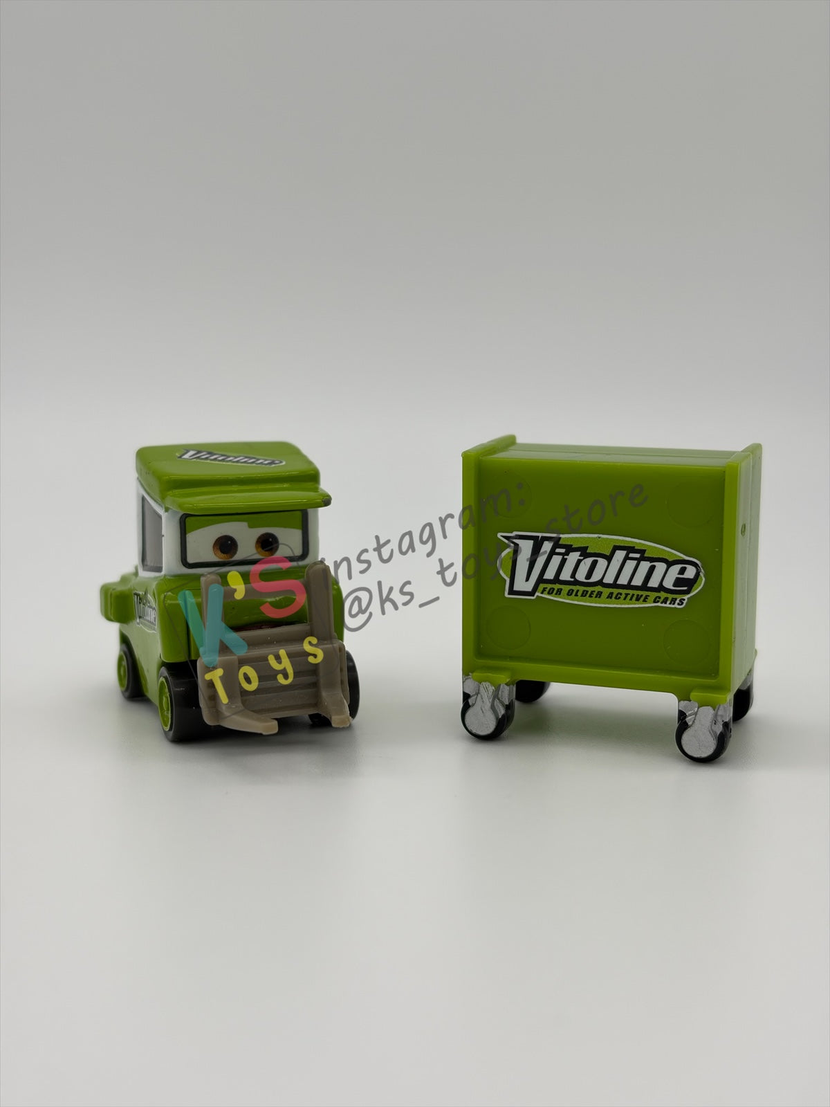 PRE-OWNED / LOOSE DISNEY PIXAR CARS - "VITOLINE PITTY" CARS 1 - PRE-OWNED IN GOOD CONDITION - READ DESCRIPTION!!!!!!