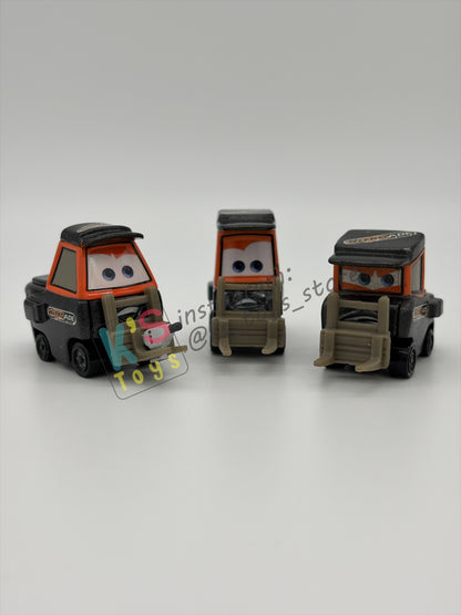 PRE-OWNED / LOOSE DISNEY PIXAR CARS - "NITROADE WIDE PITTY WITH TOOL, NITROADE THIN PITTY, HUGO FAST (NITROADE PITTY)" FROM 4-PACK TEAM NITROADE CREW GIFT PACK CARS 1 - PRE-OWNED IN GOOD CONDITION - READ DESCRIPTION!!!!!!