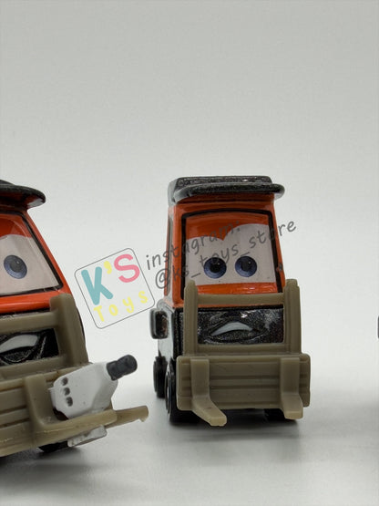 PRE-OWNED / LOOSE DISNEY PIXAR CARS - "NITROADE WIDE PITTY WITH TOOL, NITROADE THIN PITTY, HUGO FAST (NITROADE PITTY)" FROM 4-PACK TEAM NITROADE CREW GIFT PACK CARS 1 - PRE-OWNED IN GOOD CONDITION - READ DESCRIPTION!!!!!!