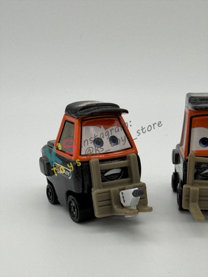PRE-OWNED / LOOSE DISNEY PIXAR CARS - "NITROADE WIDE PITTY WITH TOOL, NITROADE THIN PITTY, HUGO FAST (NITROADE PITTY)" FROM 4-PACK TEAM NITROADE CREW GIFT PACK CARS 1 - PRE-OWNED IN GOOD CONDITION - READ DESCRIPTION!!!!!!