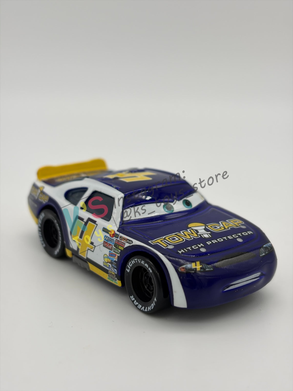 PRE-OWNED / LOOSE DISNEY PIXAR CARS BY MATTEL - "RUSTY CORNFUEL #4 TOW CAP" - CARS SERIES - NEAR MINT CONDITION - READ DESCRIPTION!!!!!!!!!!