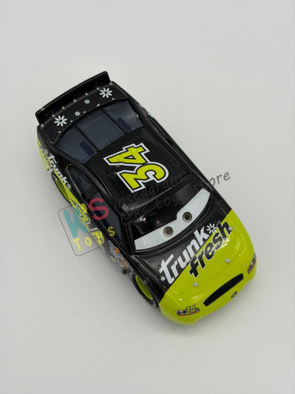 PRE-OWNED / LOOSE DISNEY PIXAR CARS BY MATTEL - "TRUNK FRESH RUBBER TIRES" - SYNTHETIC RUBBER TIRES SERIES - GOOD CONDITION - READ DESCRIPTION!!!!!!!!!!