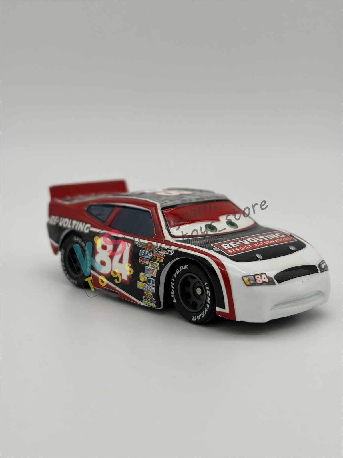 PRE-OWNED / LOOSE DISNEY PIXAR CARS BY MATTEL - "RE-VOLTING RUBBER TIRES" - SYNTHETIC RUBBER TIRES SERIES - NEAR MINT CONDITION - READ DESCRIPTION!!!!!!!!!!