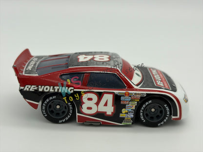 PRE-OWNED / LOOSE DISNEY PIXAR CARS BY MATTEL - "RE-VOLTING RUBBER TIRES" - SYNTHETIC RUBBER TIRES SERIES - NEAR MINT CONDITION - READ DESCRIPTION!!!!!!!!!!