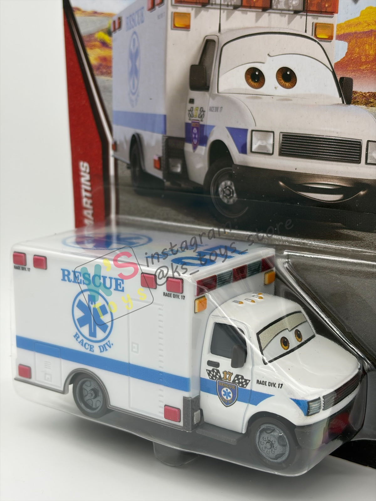 DISNEY PIXAR CARS BY MATTEL, "MORGAN MARTINS" - 2026 RE-RELEASED 20TH ANNIVERSARY CARD - BNIP