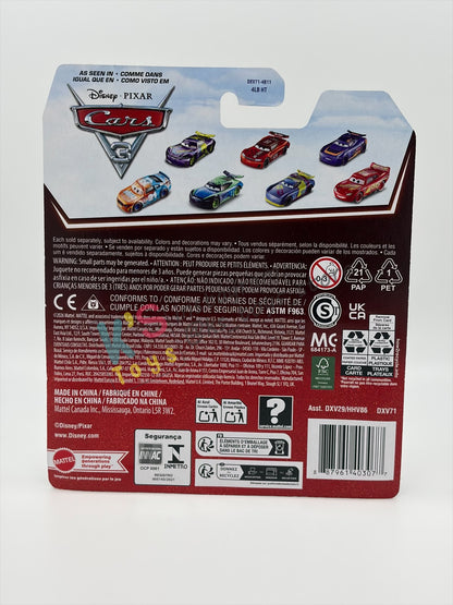 DISNEY PIXAR CARS BY MATTEL - "DINOCO CRUZ RAMIREZ" 2026 RE-RELEASED 20TH ANNIVERSARY CARD - BNIP