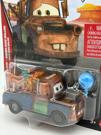 DISNEY PIXAR CARS BY MATTEL - "MATER WITH BALLOON" 2026 RE-RELEASED 20TH ANNIVERSARY CARD - BNIP