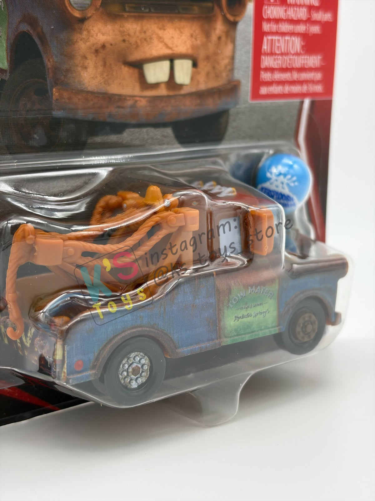 DISNEY PIXAR CARS BY MATTEL - "MATER WITH BALLOON" 2026 RE-RELEASED 20TH ANNIVERSARY CARD - BNIP