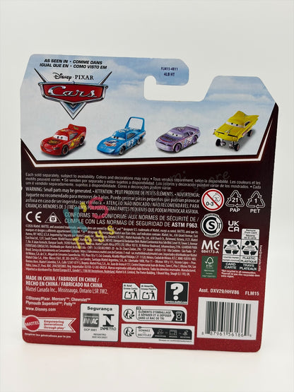 DISNEY PIXAR CARS BY MATTEL - "SHERIFF" CARS 1 - 2026 RE-RELEASED 20TH ANNIVERSARY CARD - BNIP