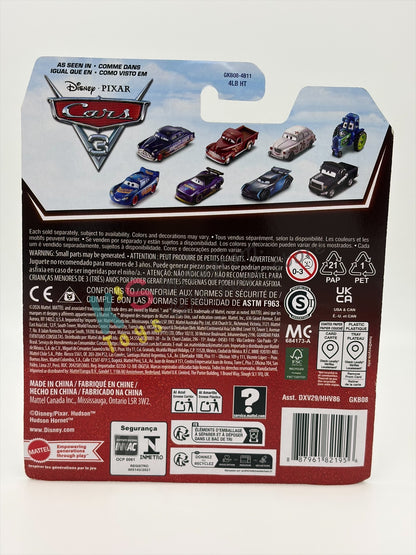 DISNEY PIXAR CARS 1:55 BY MATTEL - "NOAH GOCEK" CARS 3 - 2026 RE-RELEASED 20TH ANNIVERSARY CARD - BNIP