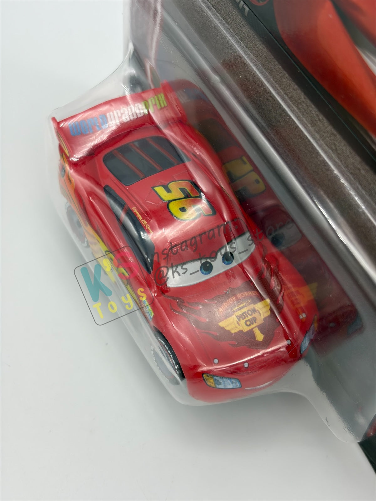 DISNEY PIXAR CARS 1:55 BY MATTEL - "LIGHTNING MCQUEEN WITH RACING WHEELS"  2026 RE-RELEASED 20TH ANNIVERSARY CARD - BNIP