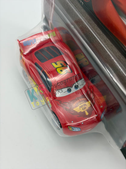 DISNEY PIXAR CARS 1:55 BY MATTEL - "LIGHTNING MCQUEEN WITH RACING WHEELS"  2026 RE-RELEASED 20TH ANNIVERSARY CARD - BNIP