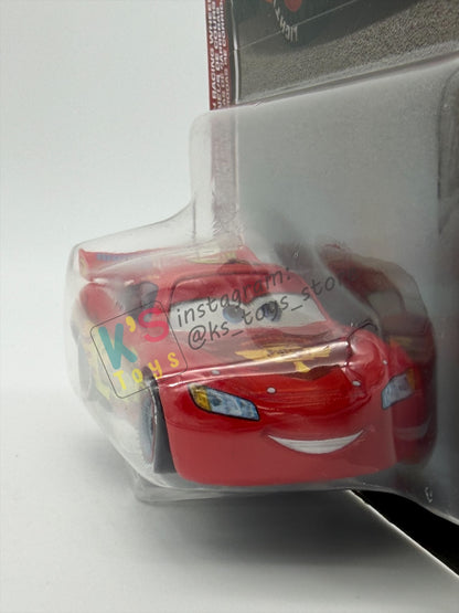 DISNEY PIXAR CARS 1:55 BY MATTEL - "LIGHTNING MCQUEEN WITH RACING WHEELS"  2026 RE-RELEASED 20TH ANNIVERSARY CARD - BNIP
