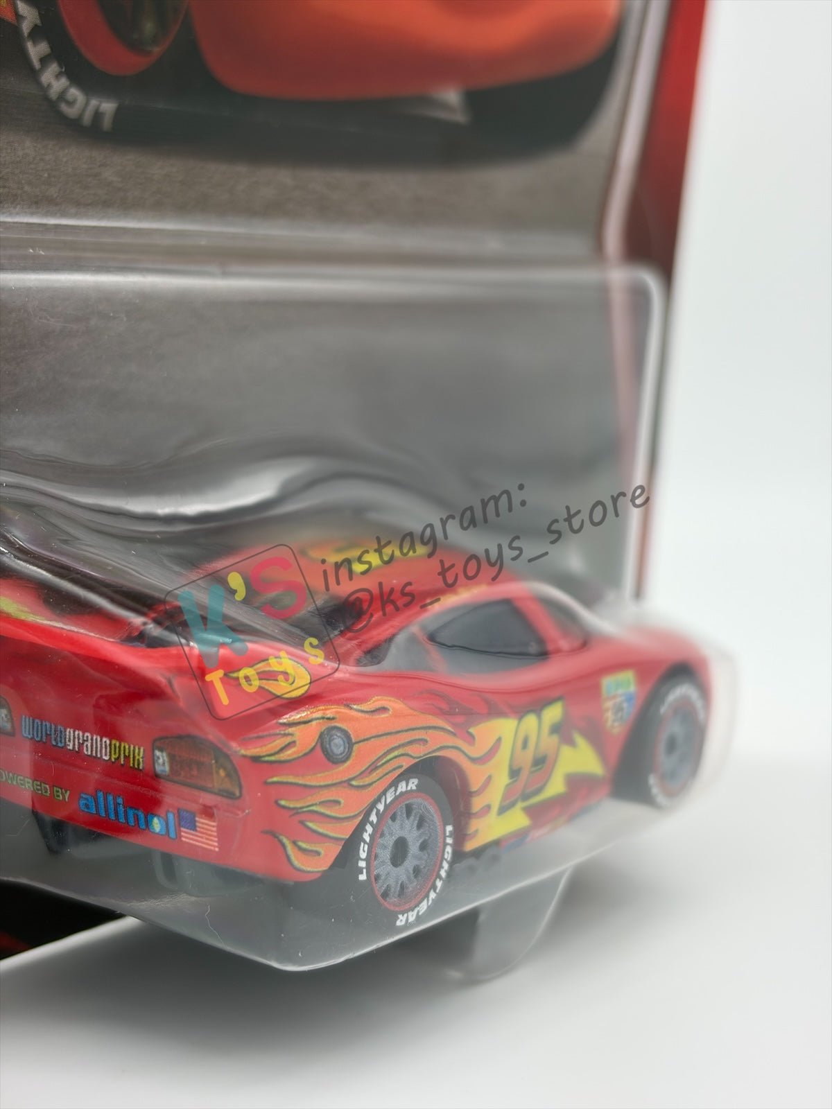 DISNEY PIXAR CARS 1:55 BY MATTEL - "LIGHTNING MCQUEEN WITH RACING WHEELS"  2026 RE-RELEASED 20TH ANNIVERSARY CARD - BNIP