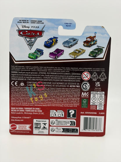 DISNEY PIXAR CARS 1:55 BY MATTEL - "LIGHTNING MCQUEEN WITH RACING WHEELS"  2026 RE-RELEASED 20TH ANNIVERSARY CARD - BNIP