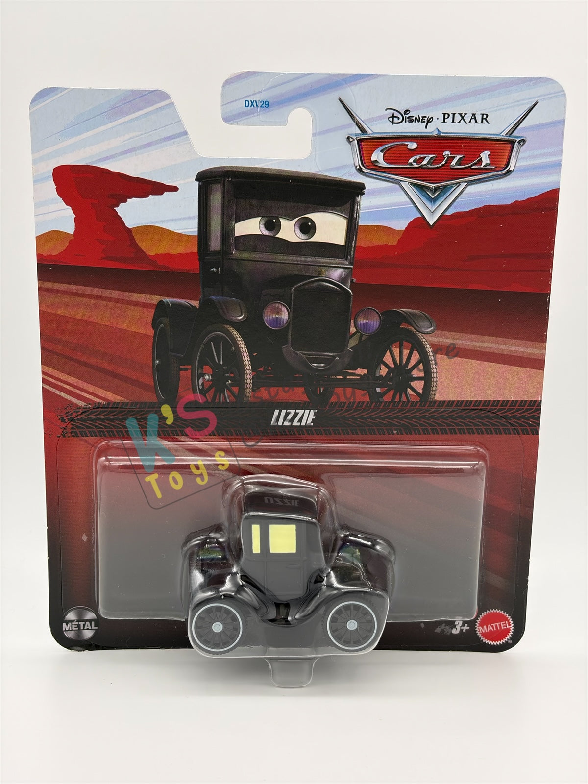 Disney Pixar Cars 1:55 by MATTEL,  "LIZZIE" - 2026 RE-RELEASED - BNIP