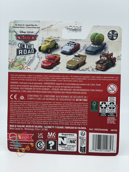DISNEY PIXAR CARS BY MATTEL - "MAE PILLAR-DUREY" CARS ON THE ROAD SERIES 2023 NEW RELEASE - BNIP