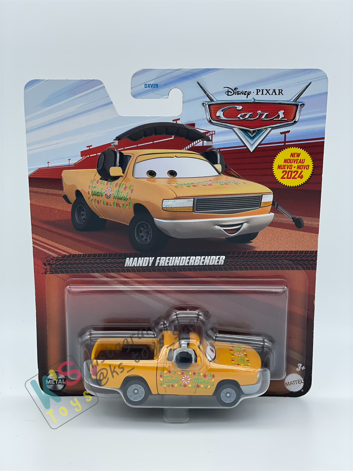 DISNEY PIXAR CARS BY MATTEL - "MANDY FREUNDERBENDER" 2024 NEW RELEASE - BNIP