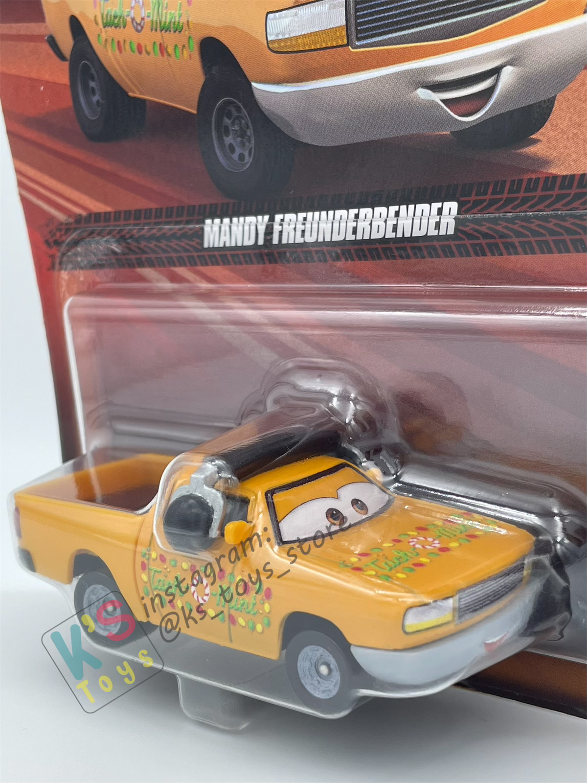 DISNEY PIXAR CARS BY MATTEL - "MANDY FREUNDERBENDER" 2024 NEW RELEASE - BNIP