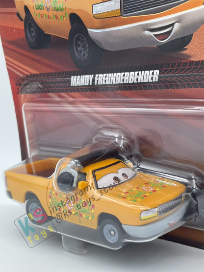 DISNEY PIXAR CARS BY MATTEL - "MANDY FREUNDERBENDER" 2024 NEW RELEASE - BNIP