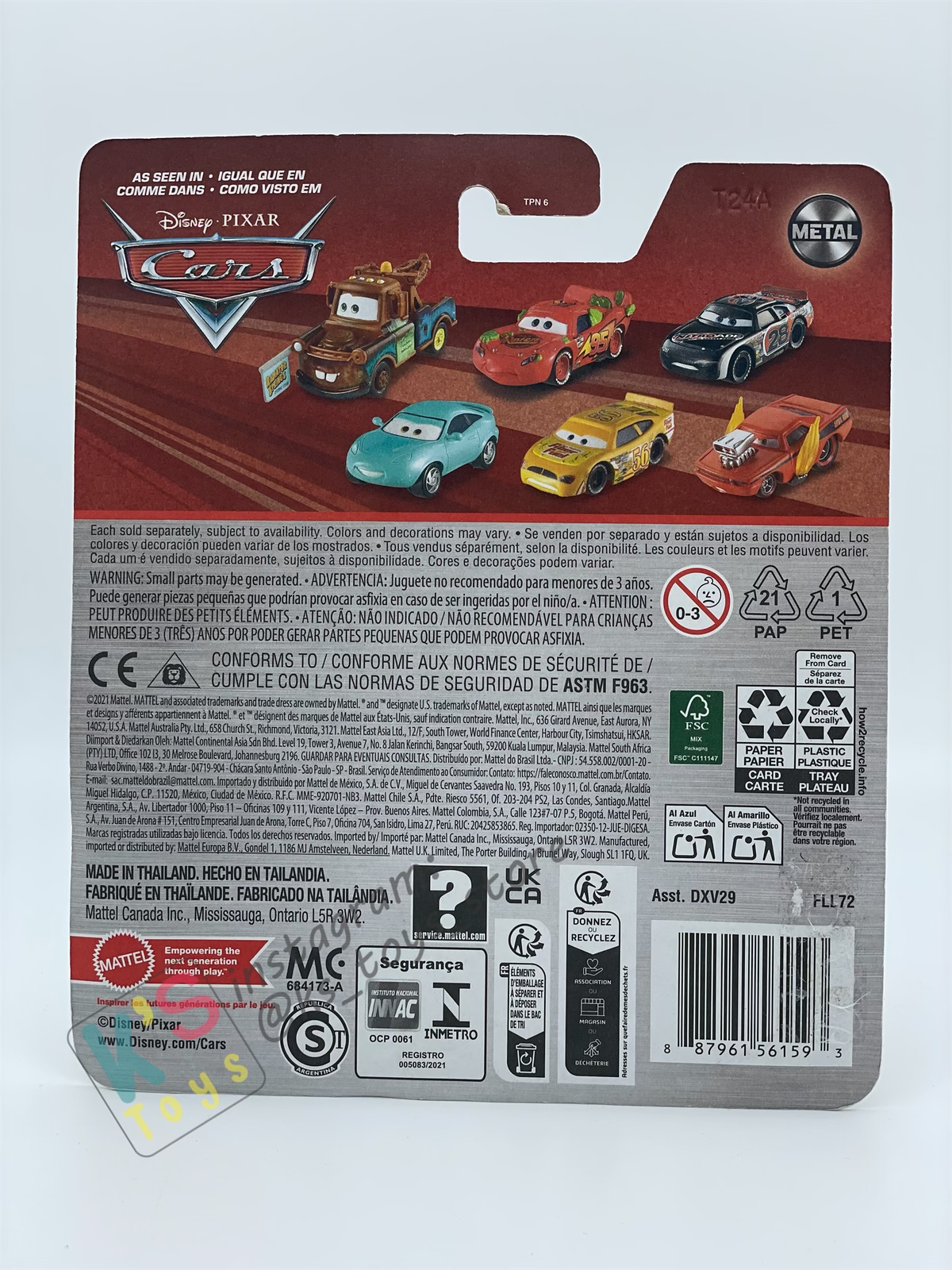 DISNEY PIXAR CARS BY MATTEL - "MANDY FREUNDERBENDER" 2024 NEW RELEASE - BNIP