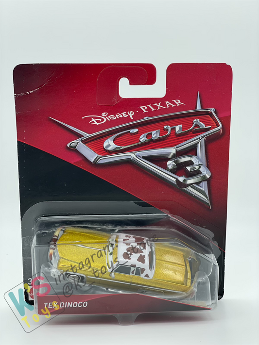 Disney Pixar Cars 1:55 by MATTEL,TEX DINOCO, CARS 3 - BNIP